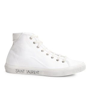 Saint Laurent Malibu Canvas Hightop Sneakers